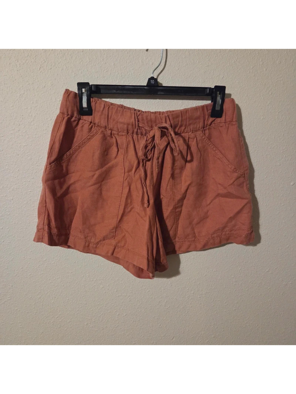 Loft rust pull-on shorts
